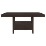 Prentiss Cappuccino 78-Inch Extension Counter Dining Table