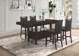 Prentiss Cappuccino 5-Piece Butterfly Leaf Dining Table Set