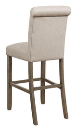 Balboa Tufted Back Bar Stools Beige And Rustic Brown (Set Of 2)