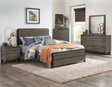 Vestavia Antique Gray And Dark Brown Eastern King Bed