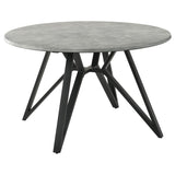 Neil Gunmetal Round 50-Inch Smarttop Dining Table