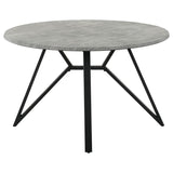 Neil Gunmetal Round 50-Inch Smarttop Dining Table