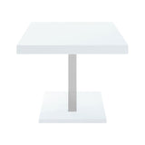 Brooklyn White High Gloss Rectangular 63-Inch Dining Table