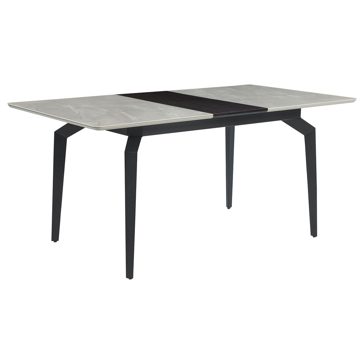 Mina Grey Ceramic Rectangular 65-Inch Extension Dining Table