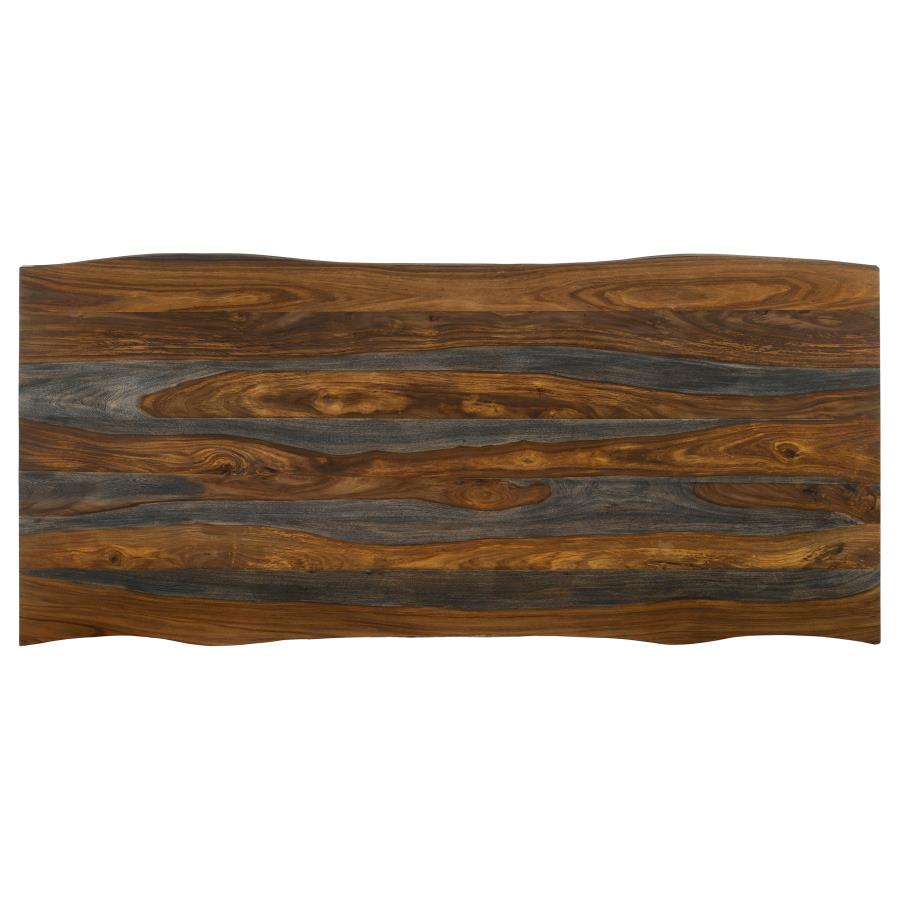 Neve Grey Sheesham 80-Inch Live Edge Dining Table