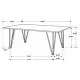 Neve Grey Sheesham 80-Inch Live Edge Dining Table