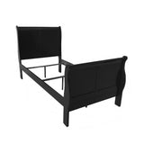 Louis Black Finish Philippe Iii Twin Bed