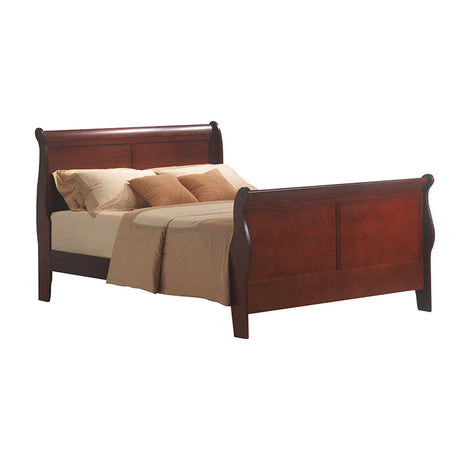 Louis Cherry Finish Philippe Iii Eastern King Bed