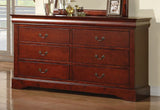 Acme Louis Phillipe III Sleigh Bedroom Set in Cherry