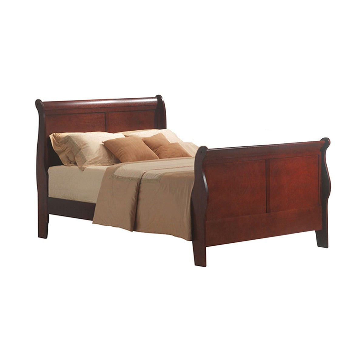 Louis Cherry Finish Philippe Iii Twin Bed