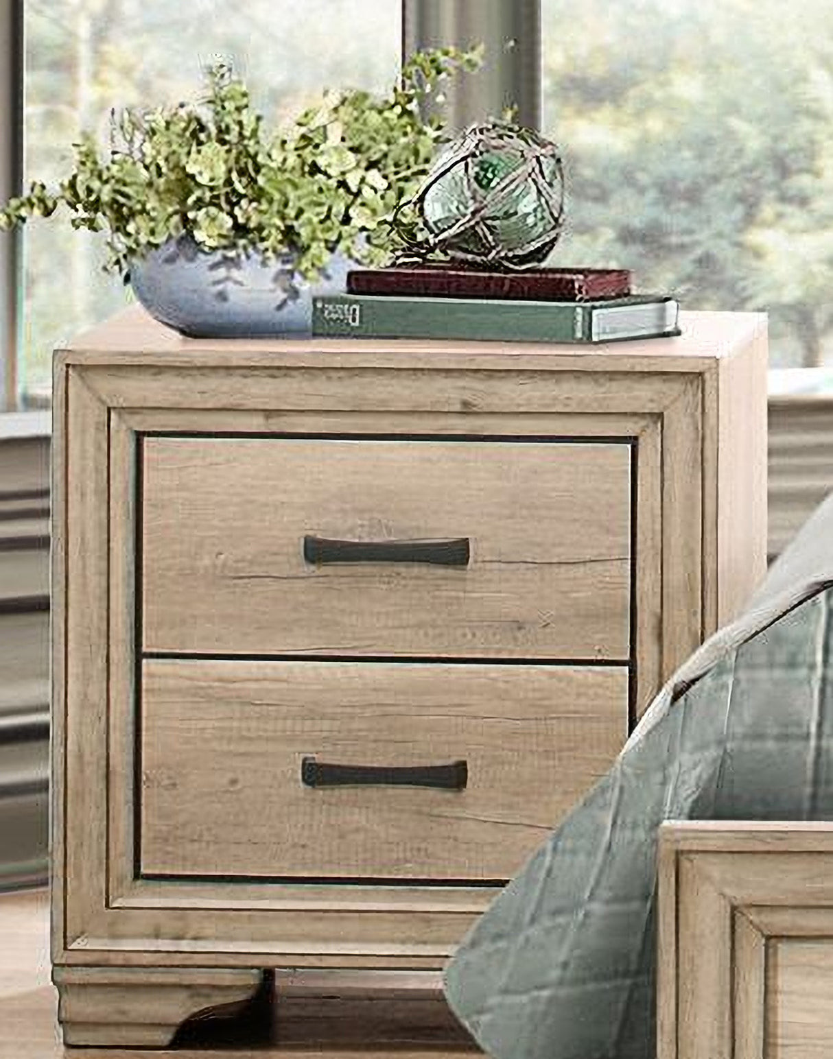 Lonan Rustic Panel Bedroom Set