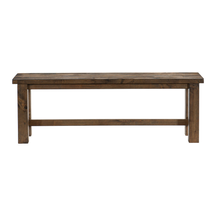 Jerrick Burnished Brown Dining Bench