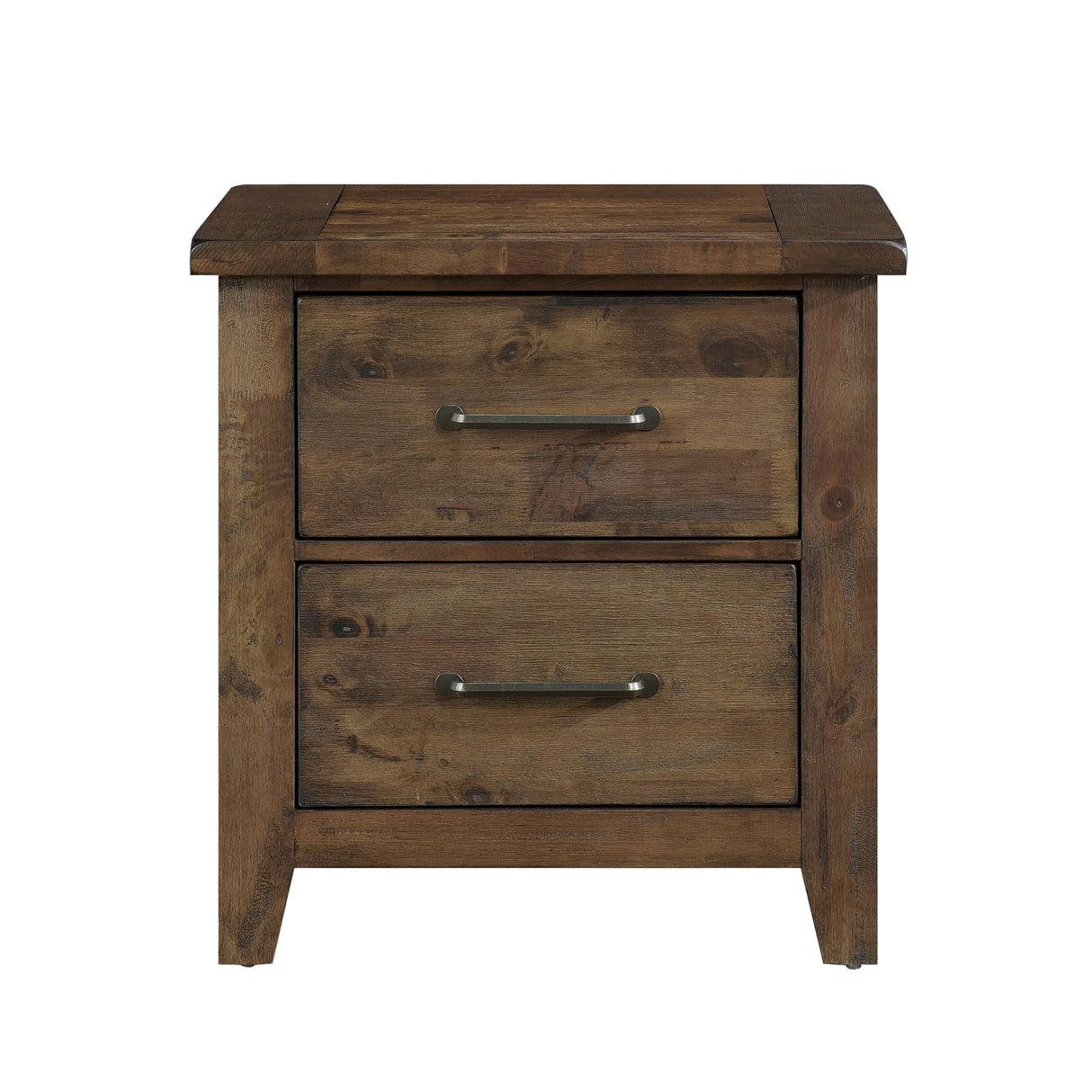 Jerrick Burnished Brown Nightstand