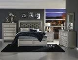 Bevelle Silver California King Bed