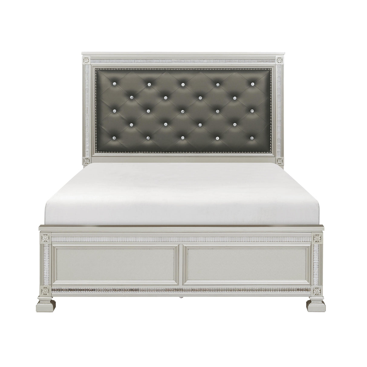 Bevelle Silver Eastern King Bed