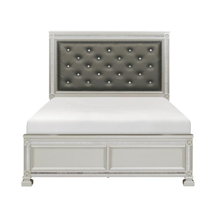 Bevelle Silver Eastern King Bed