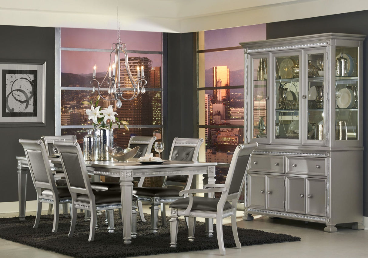 Bevelle Silver Extendable Dining Room Set