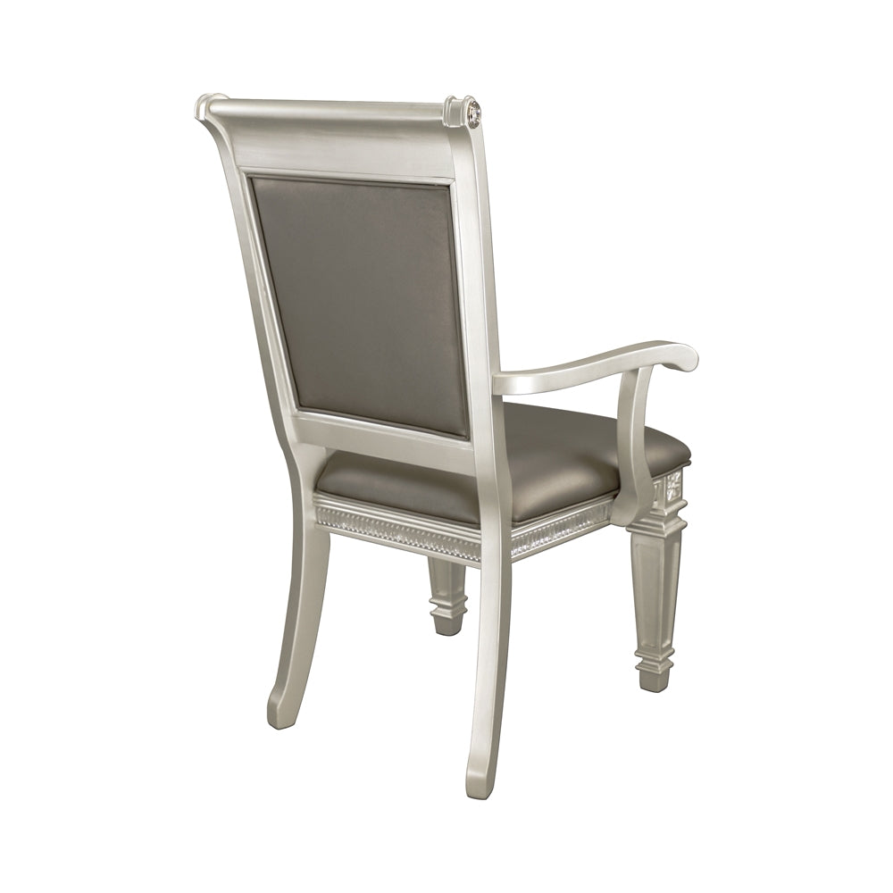 Bevelle Silver Arm Chair