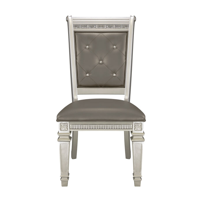 Bevelle Silver Side Chair