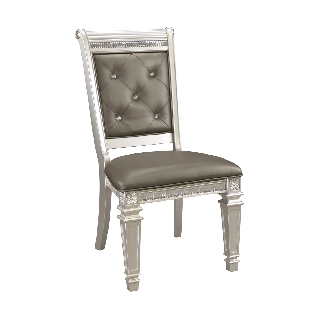 Bevelle Silver Side Chair