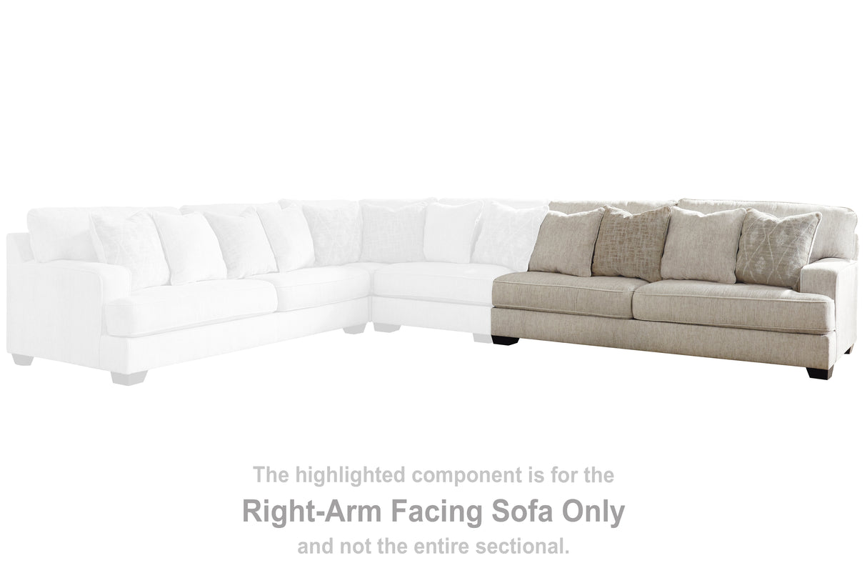 Rawcliffe Parchment Right-Arm Facing Sofa