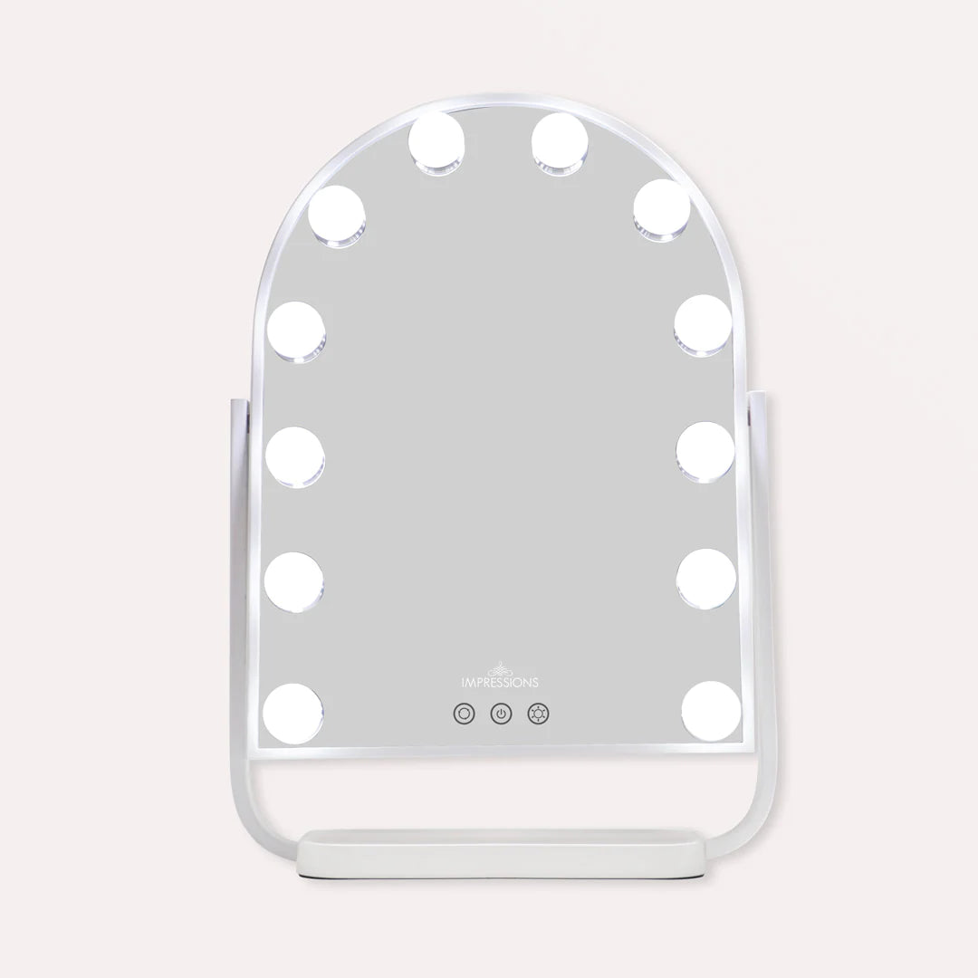 Curva Arch Tri-Tone LED Makeup Mirror