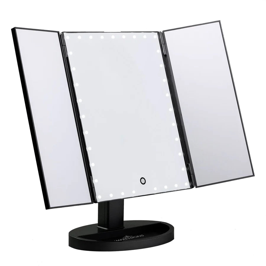 Touch Trifold XL Dimmable LED Makeup Mirror