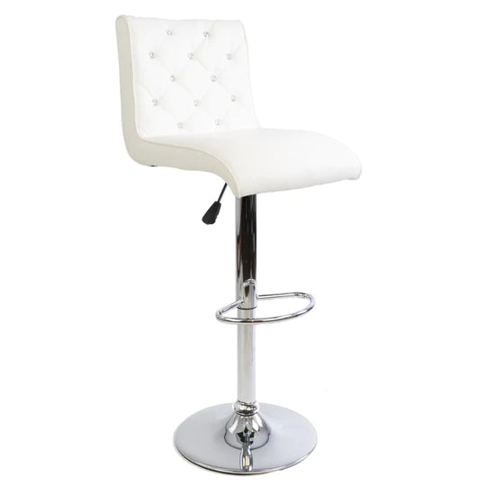 Elizabeth Crystal Tufted Vanity Stool