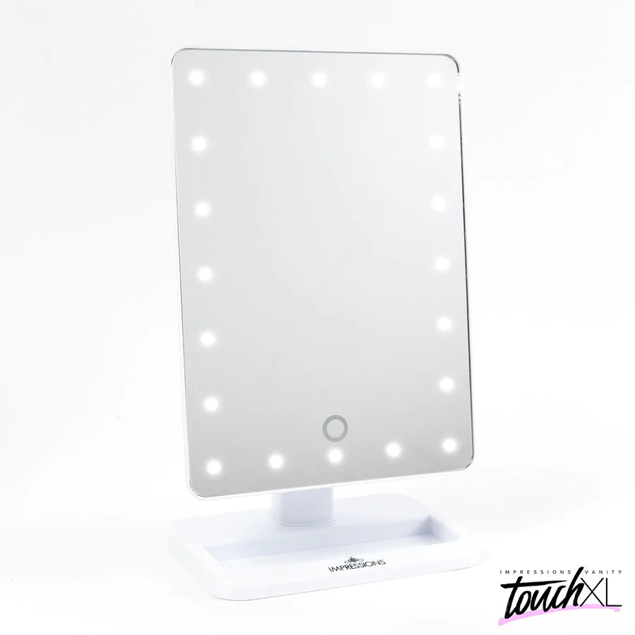 Touch XL Dimmable LED Makeup Mirror with Suction 5X