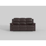 Clarkdale Brown Double Reclining Sofa With Center Drop-Down Cup Holders