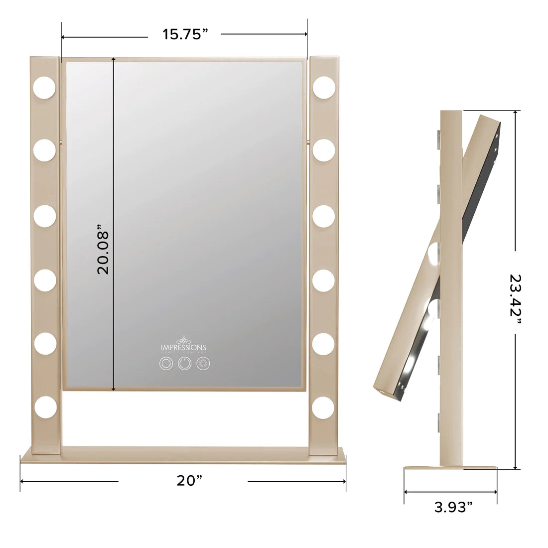 Cinématique XL Tri-Tone LED Makeup Mirror