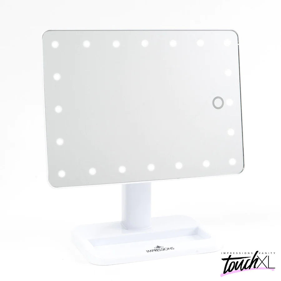 Touch XL Dimmable LED Makeup Mirror with Suction 5X