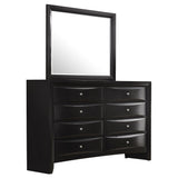 Briana Black 8-Drawer Dresser With Mirror