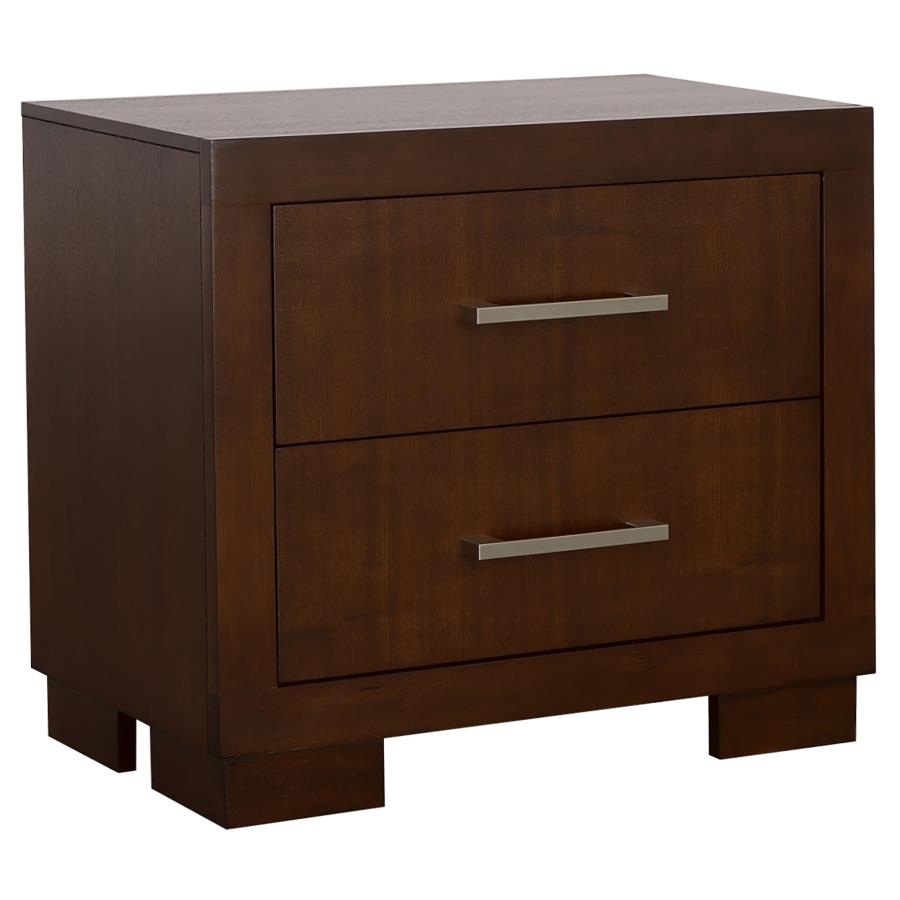 Jessica 2-Drawer Nightstand Cappuccino