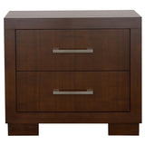 Jessica 2-Drawer Nightstand Cappuccino