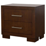 Jessica 2-Drawer Nightstand Cappuccino