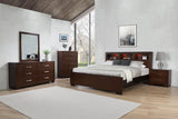 Jessica Cappuccino 6-Drawer Dresser With Mirror