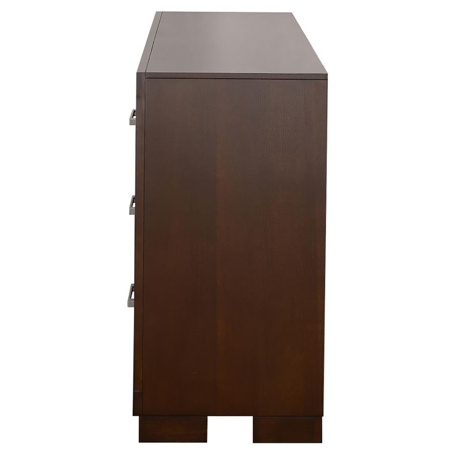 Jessica 6-Drawer Dresser Cappuccino