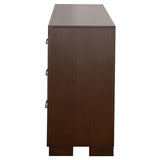 Jessica 6-Drawer Dresser Cappuccino