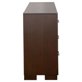 Jessica 6-Drawer Dresser Cappuccino