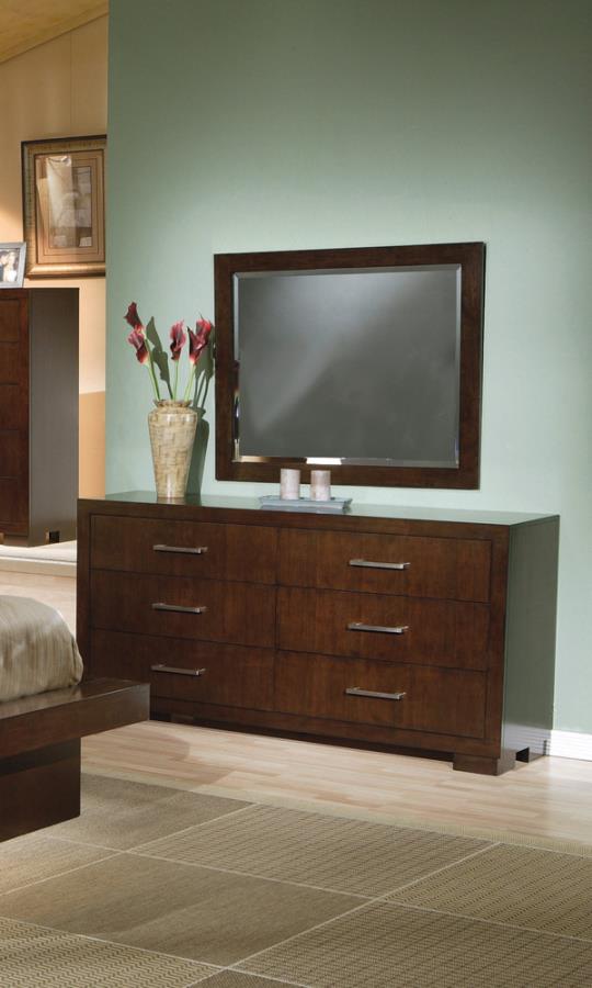 Jessica 6-Drawer Dresser Cappuccino