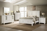 Sandy Beach Cream White 11-Drawer Dresser With Mirror