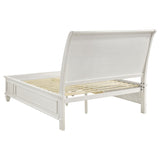 Sandy Beach Cream White 4-Piece Eastern King Bedroom Set