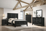 Sandy Beach Black 11-Drawer Dresser With Mirror