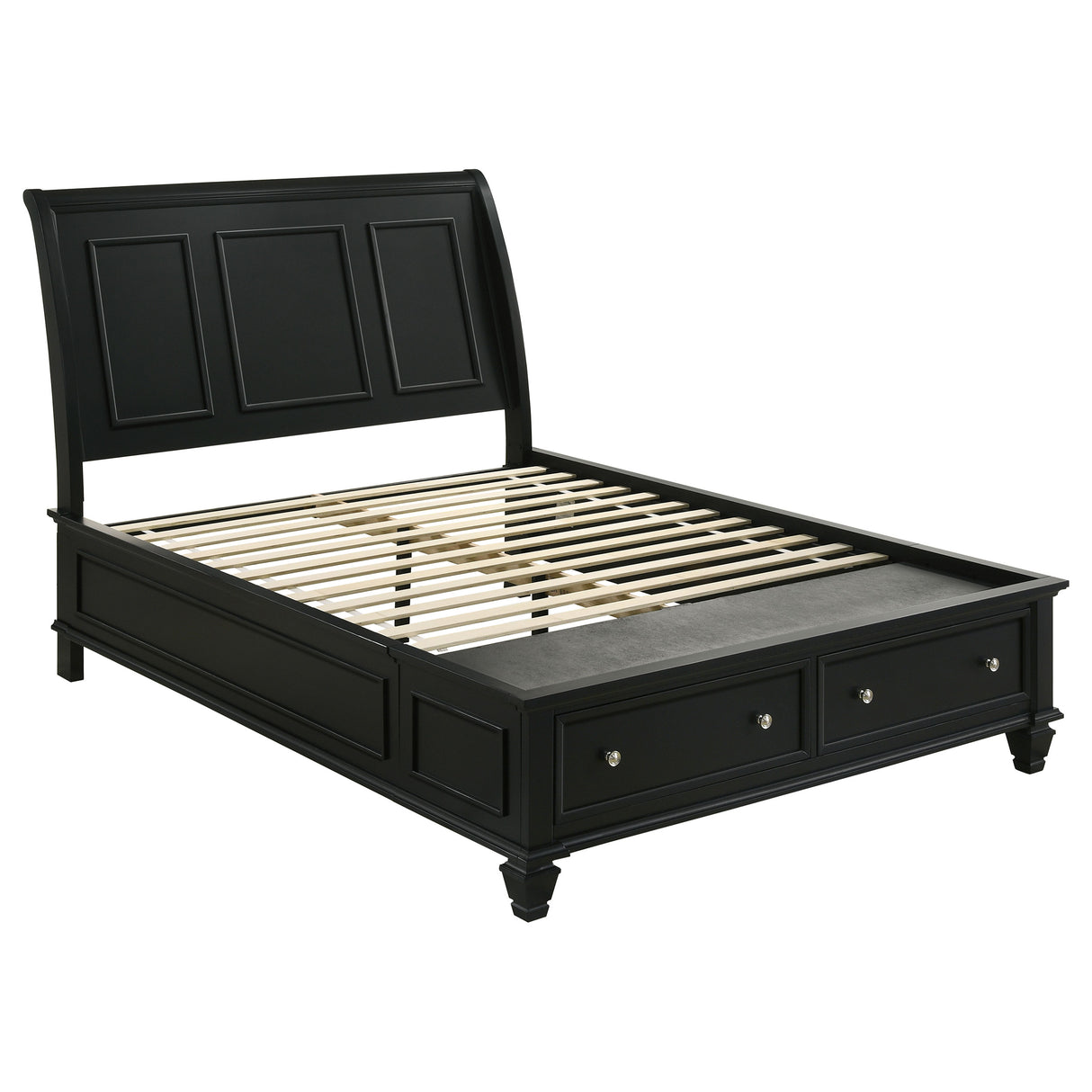 Sandy Beach Black 4-Piece Queen Bedroom Set