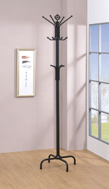 Collier 12-Hook Coat Rack Black