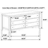 Carlton Cappuccino 4-Piece Full Bedroom Set