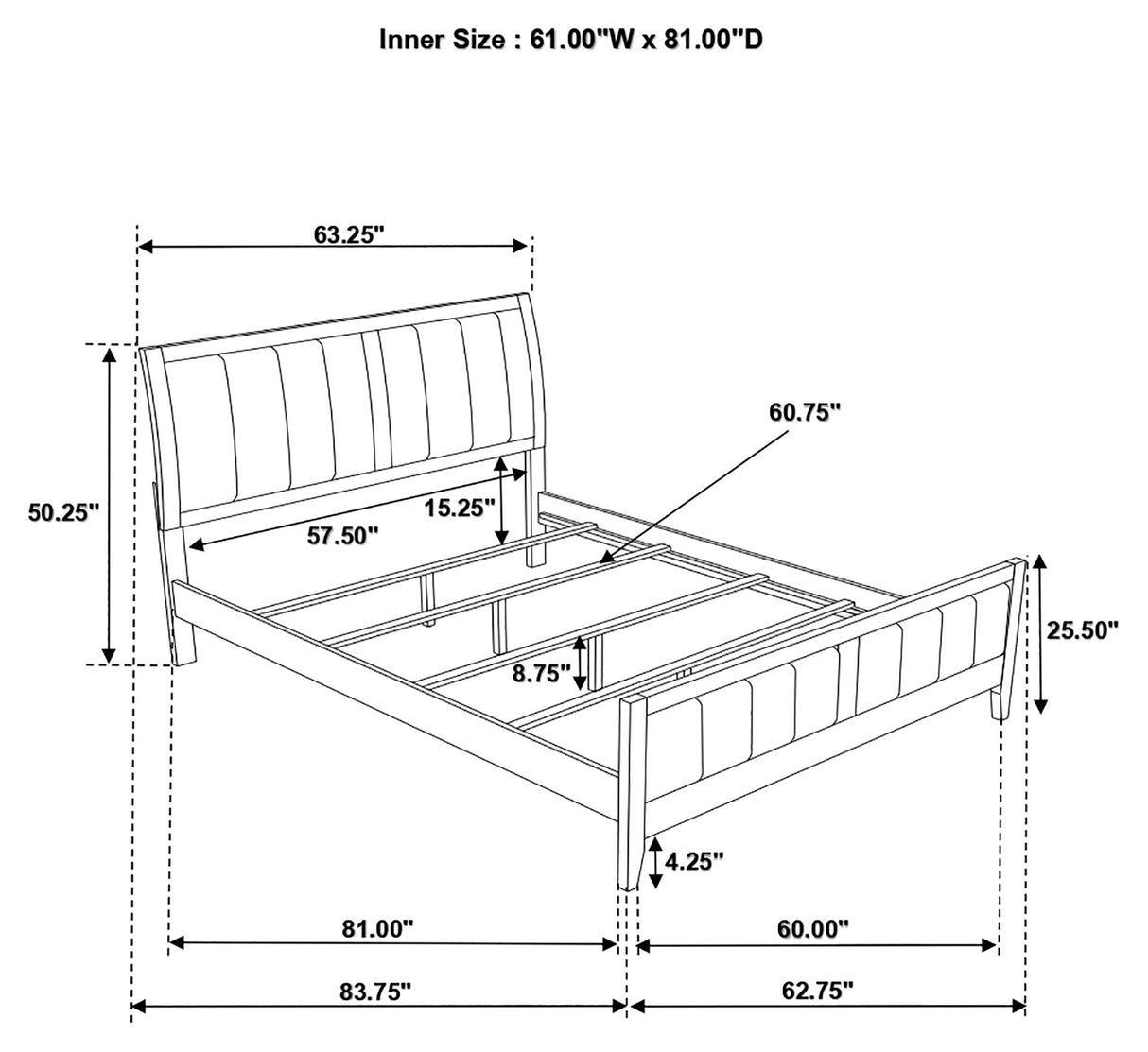 Carlton Cappuccino 4-Piece Queen Bedroom Set