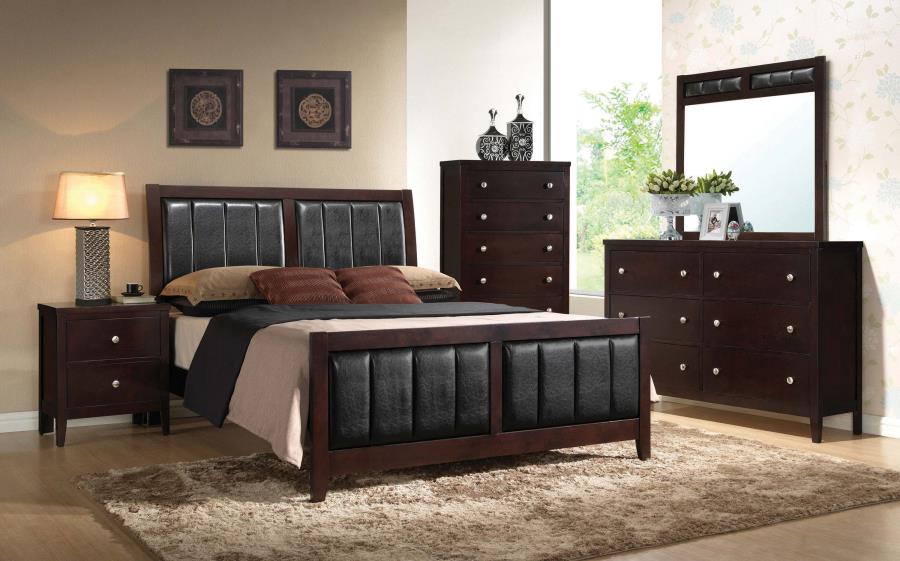 Carlton Cappuccino 5-Piece Queen Bedroom Set