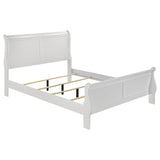 Louis Philippe White 5-Piece Full Bedroom Set